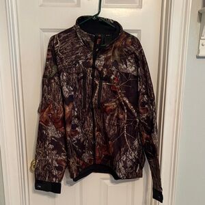 Browning Brown and Green Woodland Camo Softshell Jacket